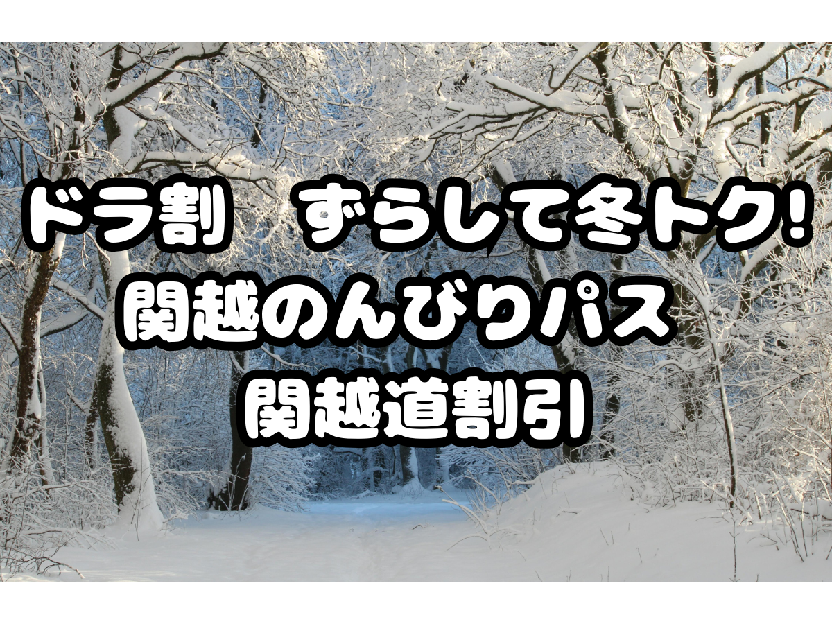 ずらして冬トク! 関越のんびりパス